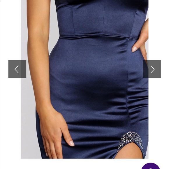 BRAND NEW Windsor Dark Blue Evening Gown - Picture 3 of 4